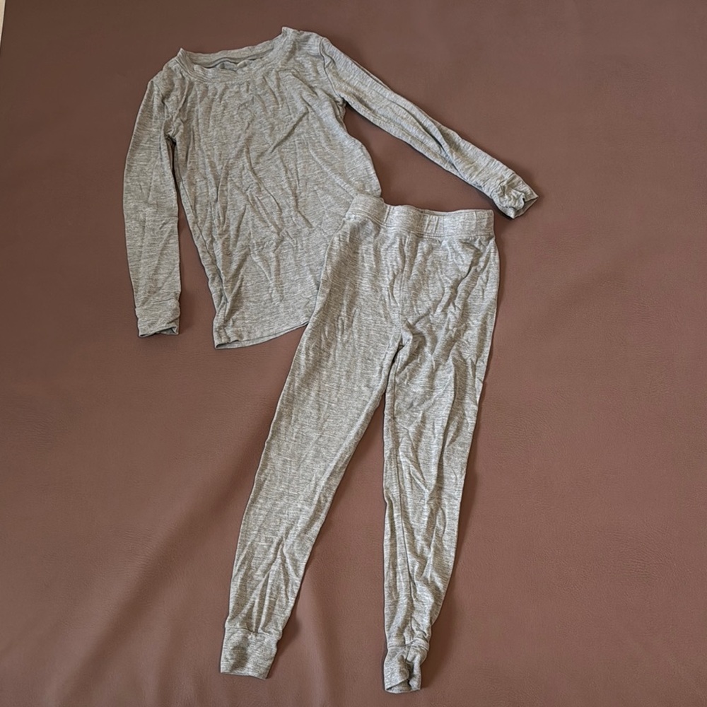 Little Sleepies heather Gray 2pc Pajama Sz 3T